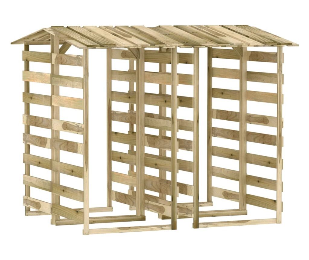 Pergole s krovom, 4 kom, 100x90x200 cm, Tretirano borovo drvo - 2