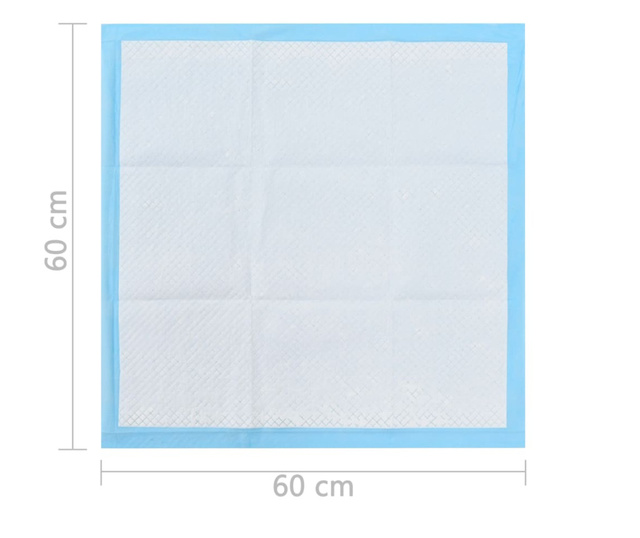 Podloge za obuku ljubimaca 200 kom 60 x 60 cm od netkane tkanine