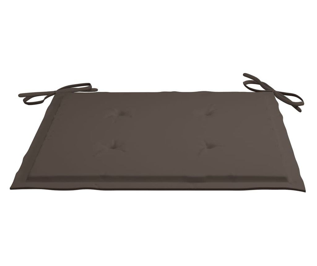 Perne scaun de grădină, 2 buc., gri taupe, 50 x 50 x 3 cm - 4