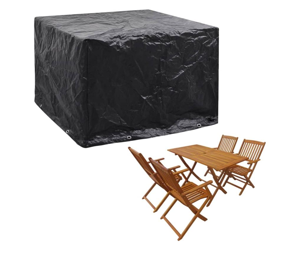 Husă mobilier grădină, 8 ocheți, 122 x 112 x 98 cm