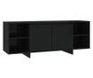 TV ormarić crni 130 x 35 x 50 cm od iverice