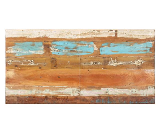 Blat masă dreptunghiular 60x120 cm lemn masiv reciclat 15-16 mm