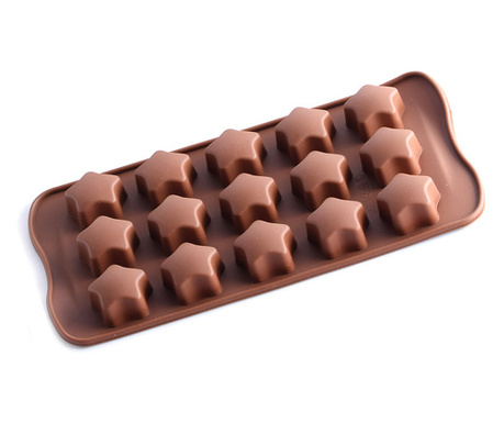 Forma din Silicon penatru Ciocolata de Casa, Bomboane, Jeleuri sau Cuburi de Gheata, Stelute, Premium, Original Deals