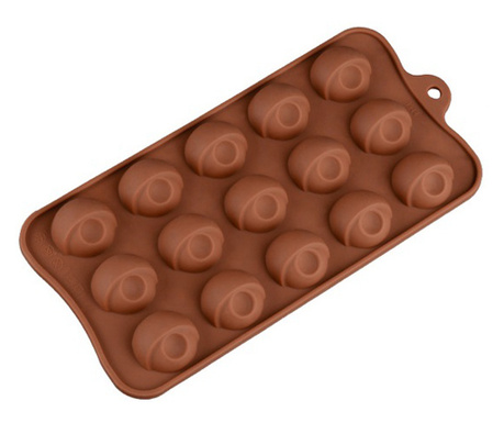 Forma din Silicon pentru Praline din Ciocolata, Bomboane, Jeleuri sau Cuburi de Gheata, Bile, 21 x 10 x 1 cm, Original Deals