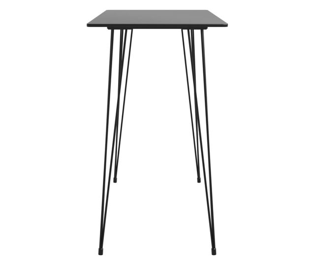 Σετ επίπλων μπαρ, 7 τεμάχια, Μαύρο και Λευκό