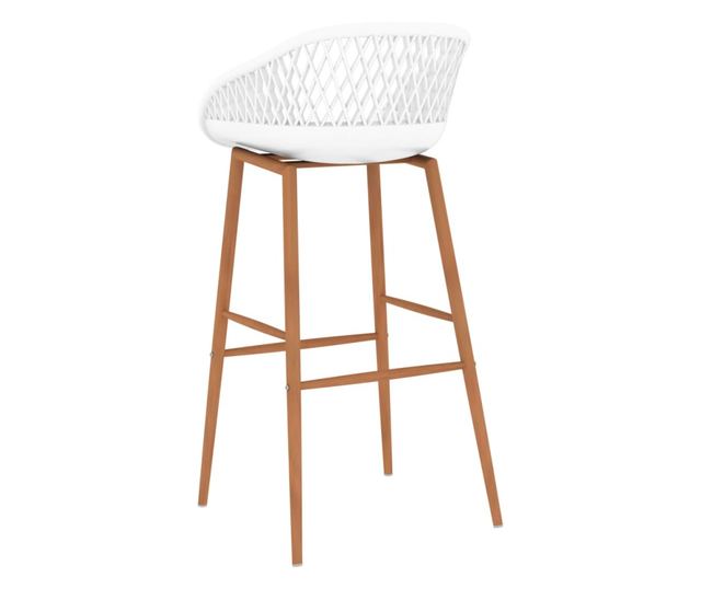 Σετ επίπλων μπαρ, 7 τεμάχια, Μαύρο και Λευκό