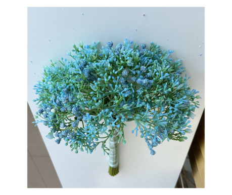 Букет цветя в син цвят