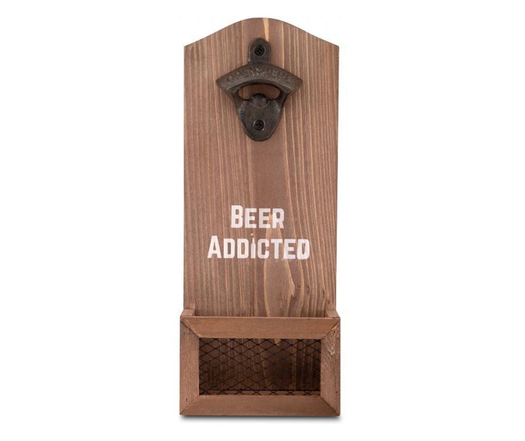 Отварачка за бутилки за стена, с кош - 5