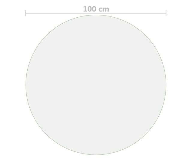 Zaštita za stol prozirna Ø 100 cm 2 mm PVC