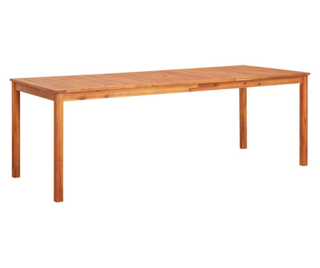 Stół ogrodowy, 215x90x74 cm, lite drewno akacjowe