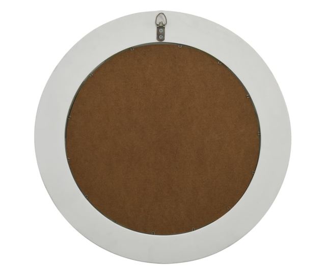 Oglindă de perete în stil baroc, alb, 50 cm