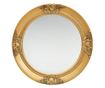Lustro ścienne w stylu barokowym, złote, 50 cm