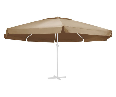 Pokrycie do parasola ogrodowego, kolor taupe, 600 cm