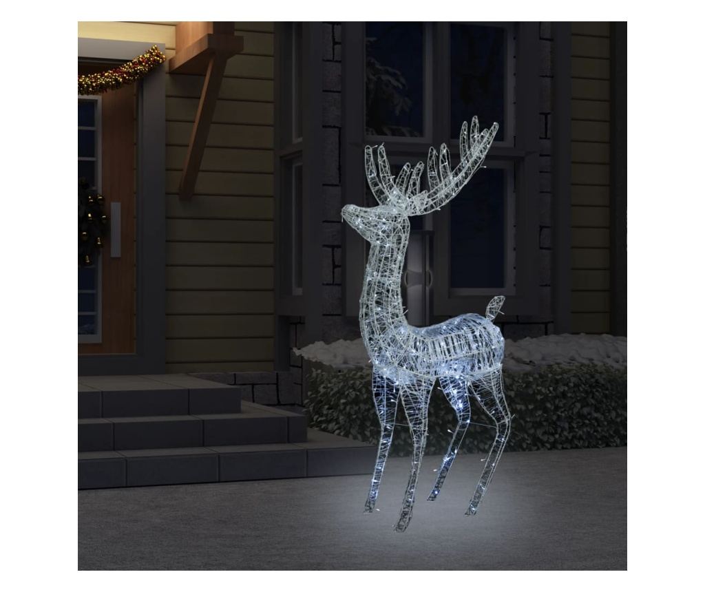 Božićni sob, 250 LED svjetala, hladno bijela, 180 cm, akril, XXL - 3