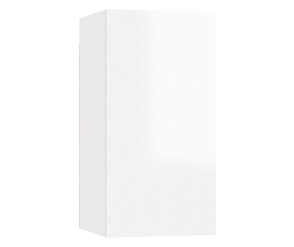 Set TV ormarića, 7 dijelova, bijela ekstra sjajna, PAL - 9