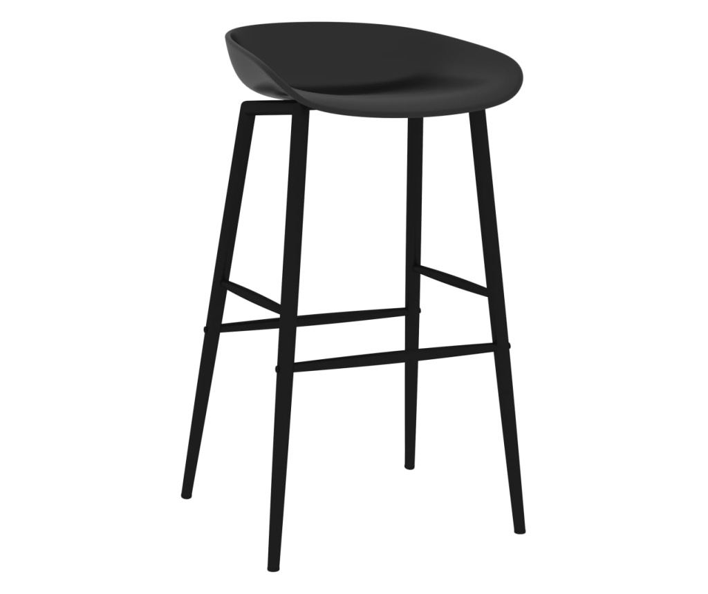Bar Furniture Set, 5 Pieces, Black - 7