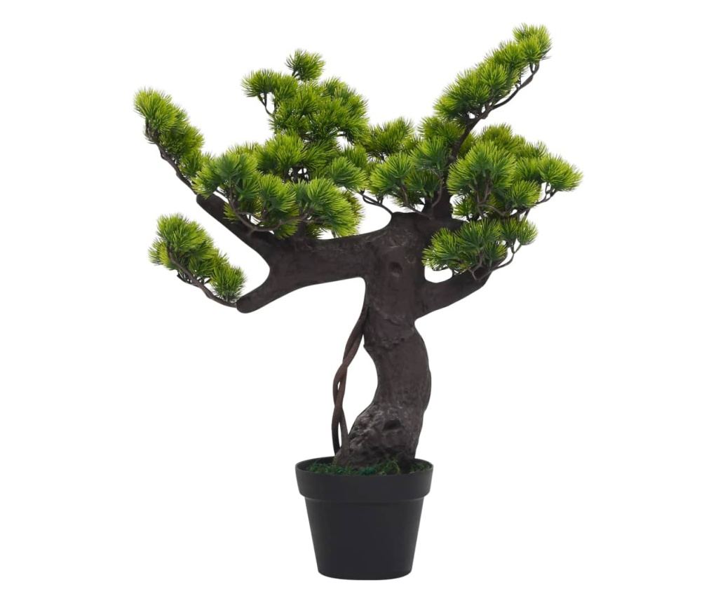 Umjetni bonsai Pinus s loncem, zelen, 70 cm - 2