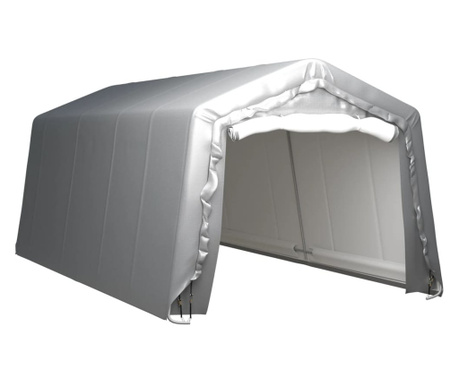 Палатка за съхранение, 300x600 см, стомана, сива