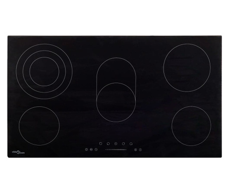 Keramična kuhalna plošča s 5 gorilniki na dotik 77 cm 8500 W