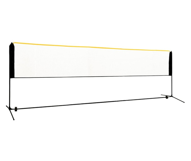 Siatka do badmintona, regulowana, 500x103x94-158 cm, metalowa