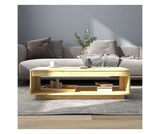 Stolić za kavu, 110x50x33,5 cm, masivno drvo bora