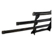 IdeallStore® dekoratív kardkészlet, pánik, Ninja Warrior, fekete, fém, 83 cm, hüvelyt tartalmaz
