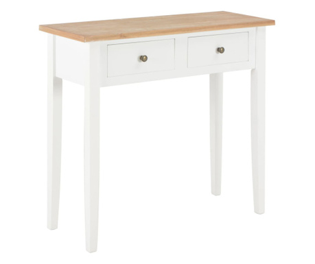 Fésülködőasztal, fehér, 79 x 30 x 74 cm, fa