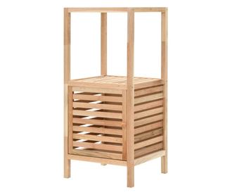 Dulap depozitare baie, 39,5x35,5x86 cm, lemn de nuc masiv