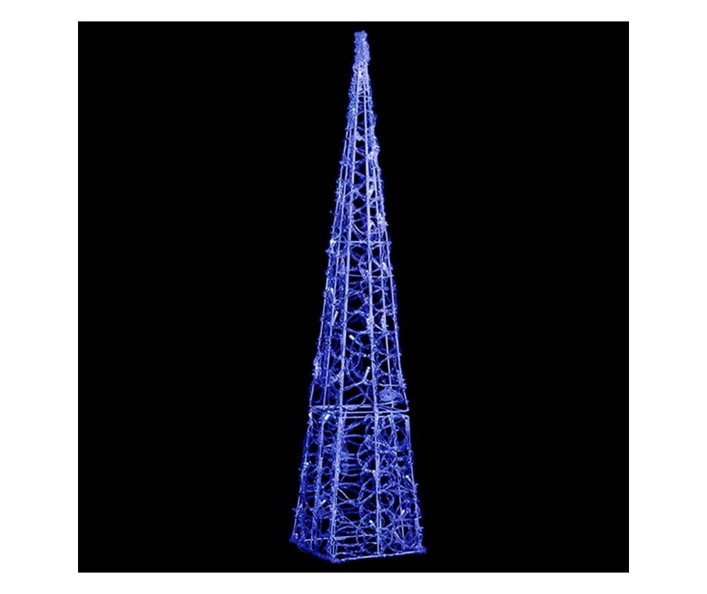 Декоративна синя LED лампа, 90 см, акрил - 2