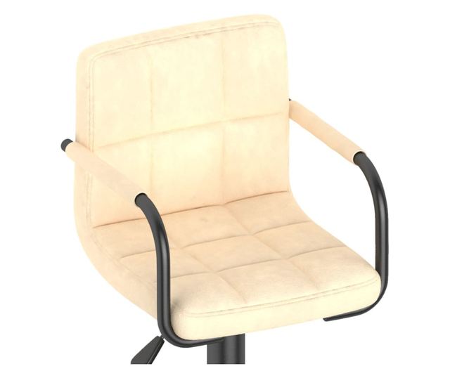 Barski stolček krem žamet
