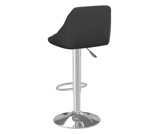 Barski stoli, 2 kosa, črni, žamet