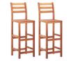 Scaune de bar, 2 buc., lemn masiv de acacia