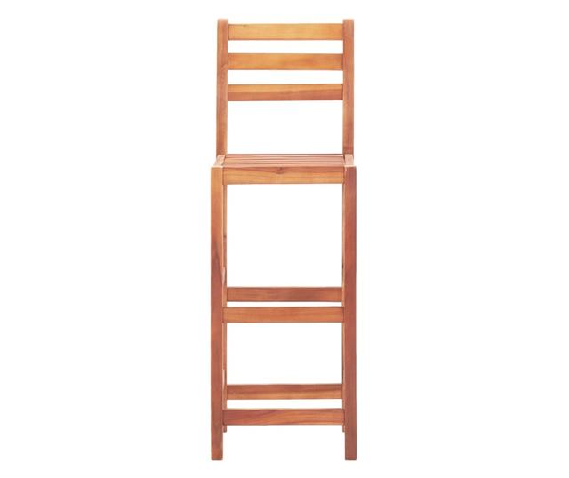 Scaune de bar, 4 buc., lemn masiv de acacia