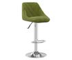 Barski stol, svetlo zelen, žamet