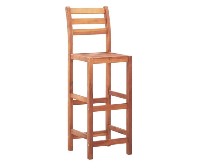 Scaune de bar, 4 buc., lemn masiv de acacia
