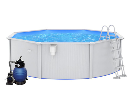 Bazén s pískovým filtračním čerpadlem a žebříkem 460 x 120 cm
