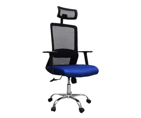 Scaun de birou ergonomic HELSINKI, mesh, albastru/negru