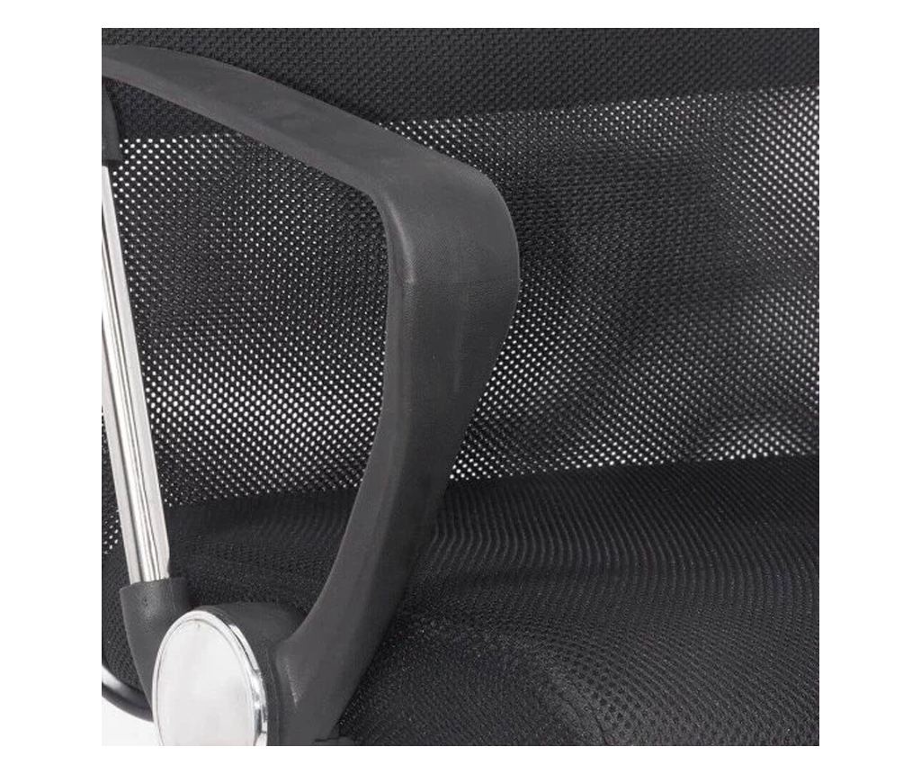Ergonomski pisarniški stol TAZZ Mreža/Eco-usnje Črna - 7