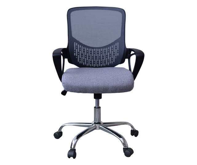 Scaun de birou ergonomic GRAVO, Gri, Mesh/Textil