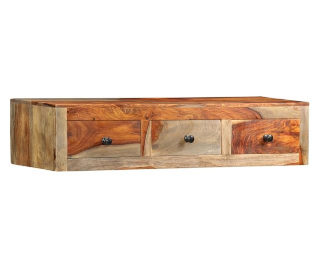 Masă consolă de perete, 100x25x20 cm, lemn masiv de sheesham