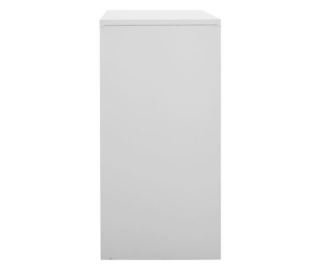 2 db világosszürke acél zárható szekrény 90 x 45 x 92,5 cm