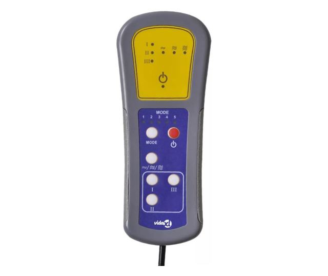 Електрически масажен фотьойл, бордо, текстилна материя