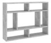betonszürke forgácslap fali polc 75 x 16 x 55 cm
