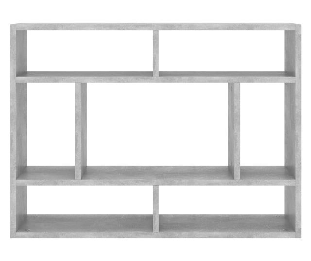 betonszürke forgácslap fali polc 75 x 16 x 55 cm