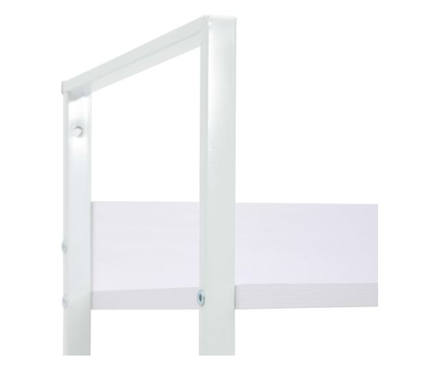 5 szintes fehér forgácslap könyvespolc 60 x 27,6 x 158,5 cm