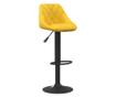 Barski stol, gorčično rumena, žamet