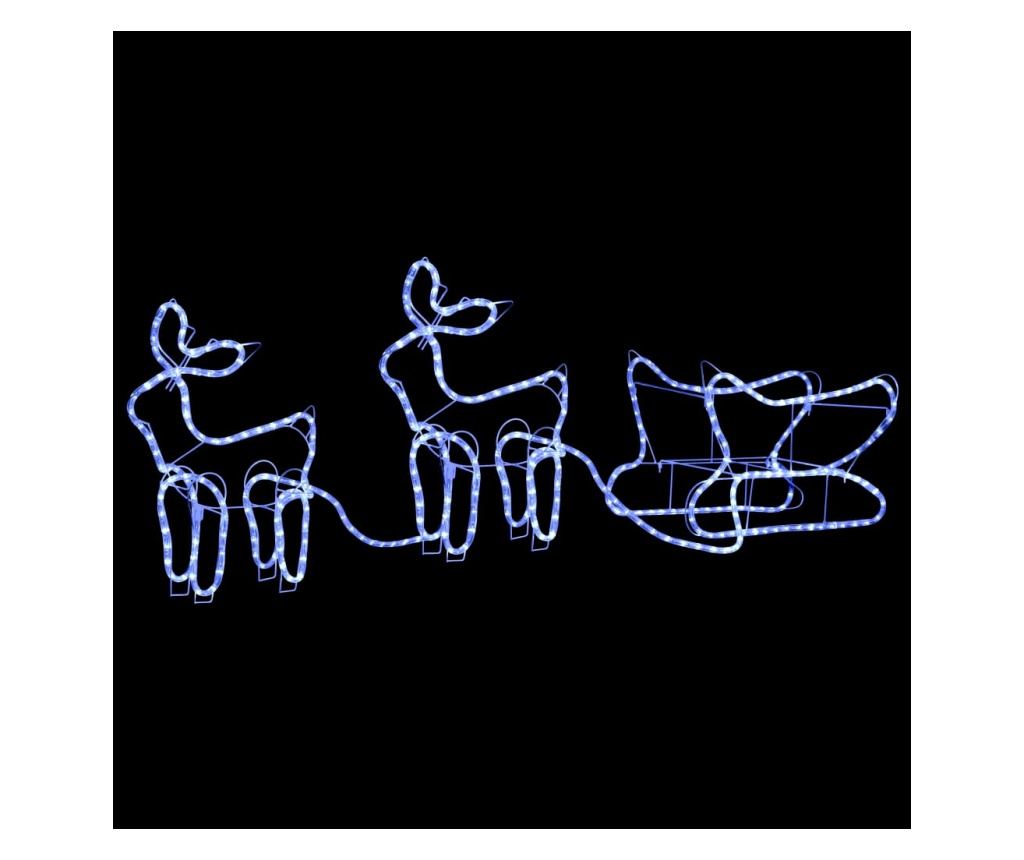 Božićni ukras s jelenima i saonicama, 576 LED svjetala, vanjski - 2