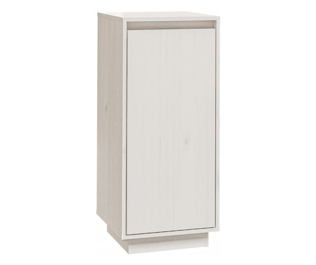 Pantofar, alb, 35x35x80 cm, lemn masiv de pin