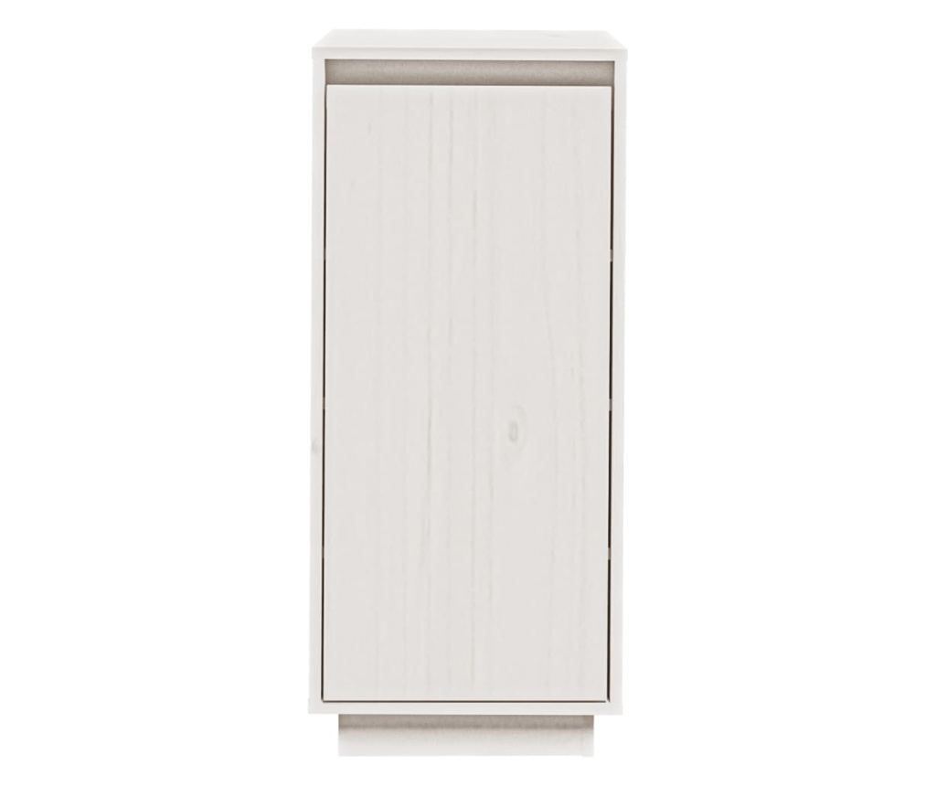 Pantofar, alb, 35x35x80 cm, lemn masiv de pin - 10