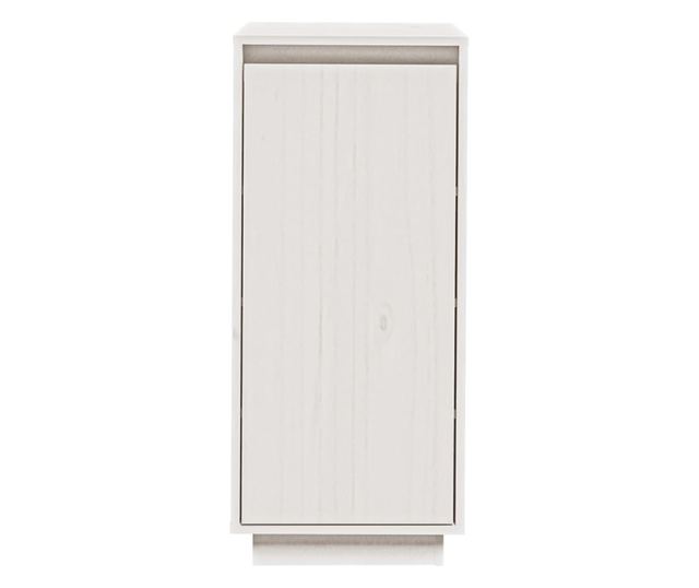 Pantofar, alb, 35x35x80 cm, lemn masiv de pin